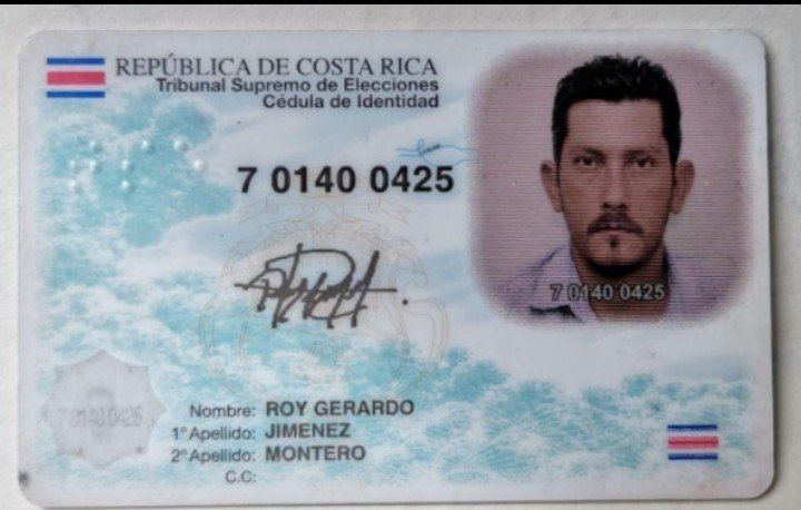 Roy Gerardo  Jiménez Montero 